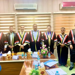 تدريسي في كلية شط العرب الجامعة يشارك في لجنة مناقشة رسالة دكتوراه